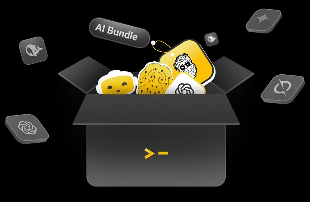 God of Prompt AI Bundle box filled with prompt and AI tool resources
