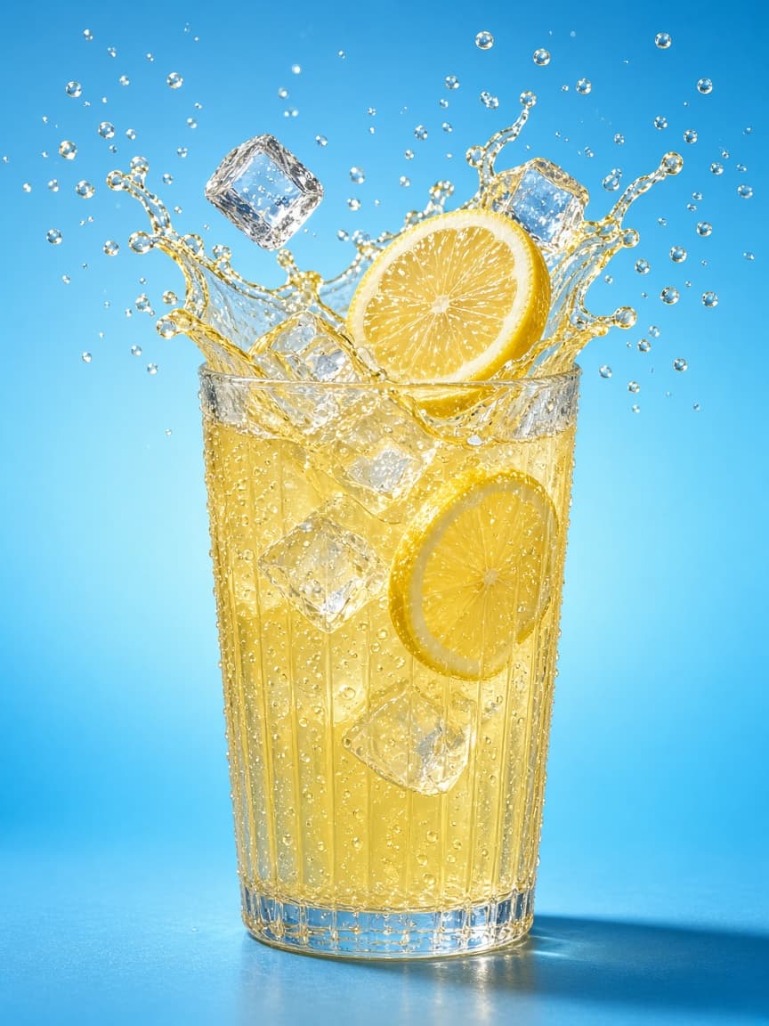 Example output for Frozen Splash Drink Action Shot