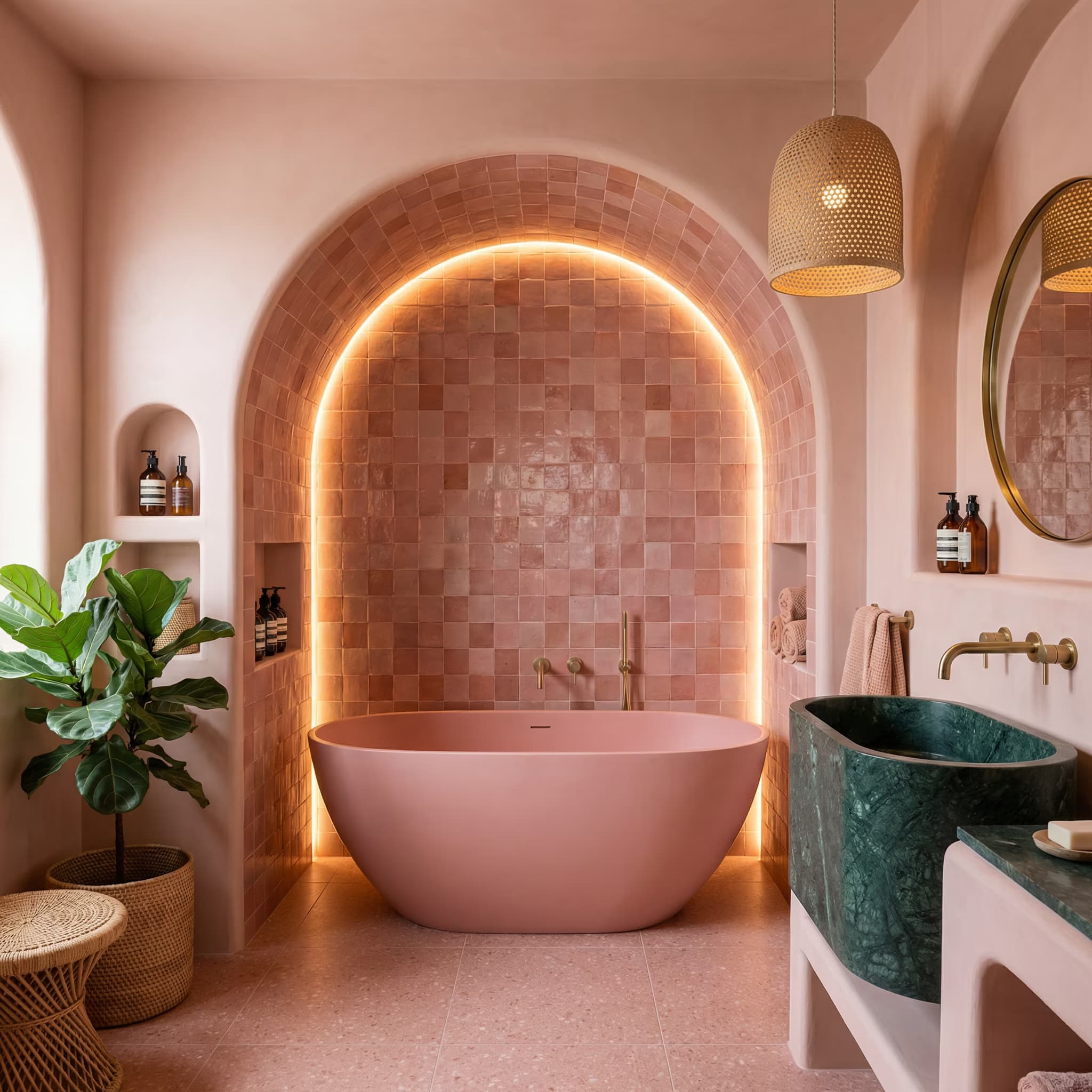 Example output for 🛁 Sculptural Spa Bathroom Generator