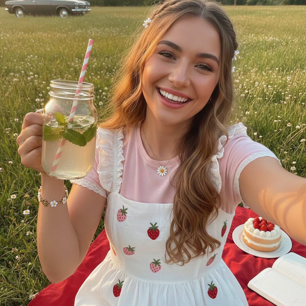 Example output for 🌸 Golden Hour Selfie Generator