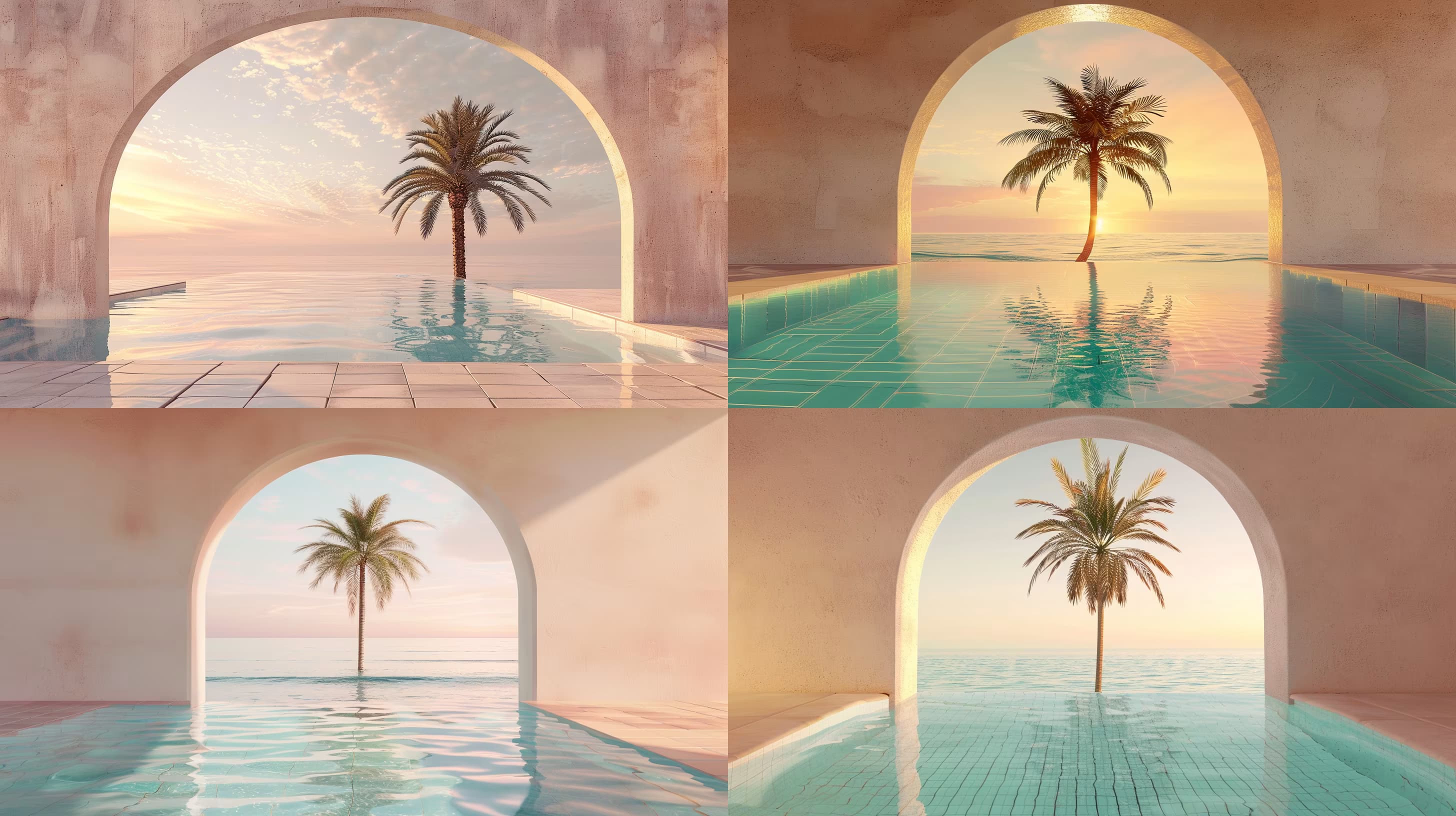 Example output for Minimalist Beach Scene Creator