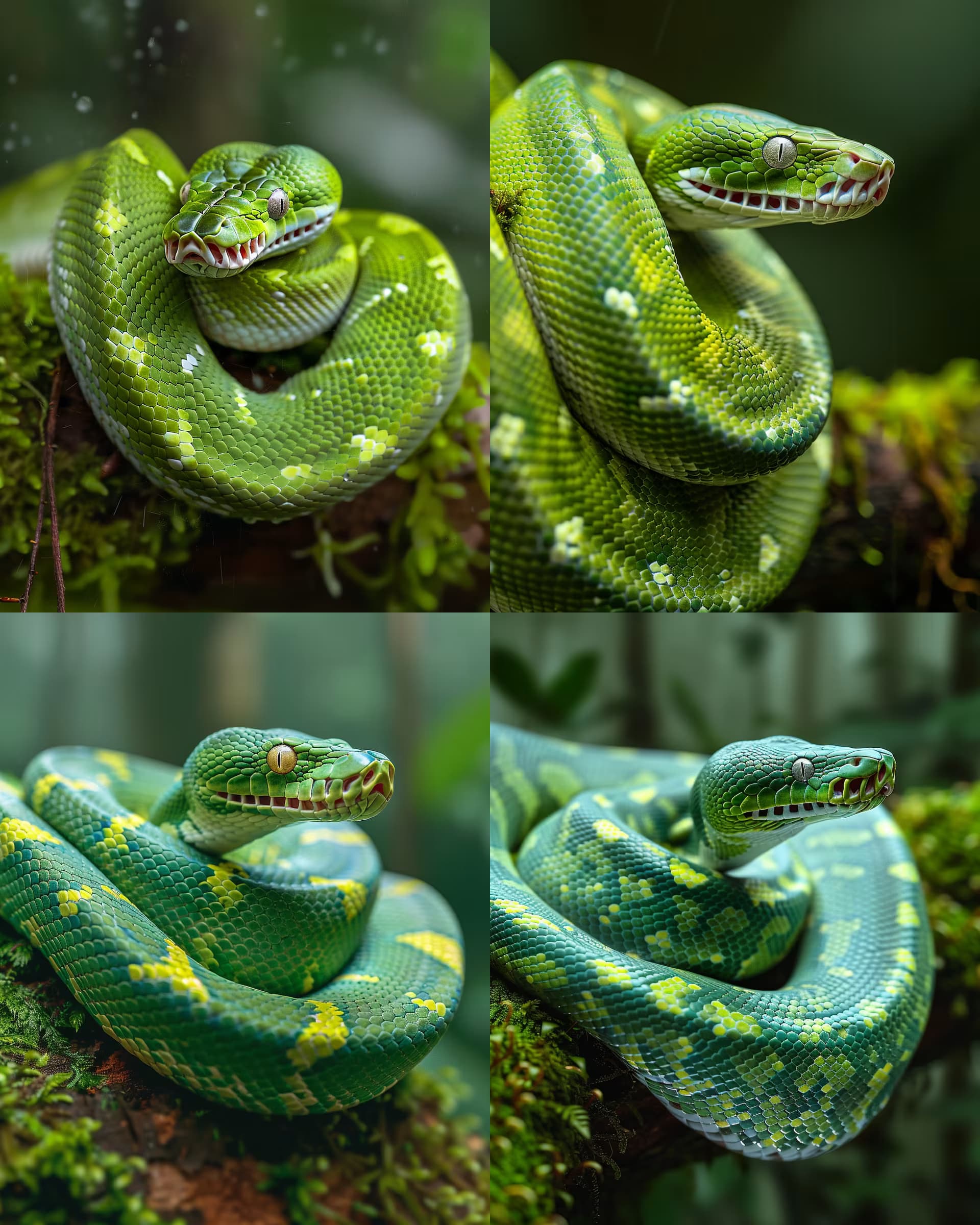 Example output for Macro Reptile Photography Generator