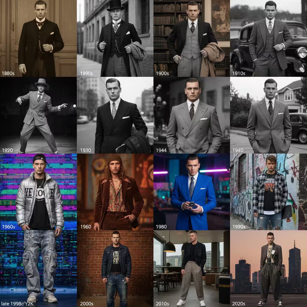 Example output for 📸 Vintage Portrait Grid Generator