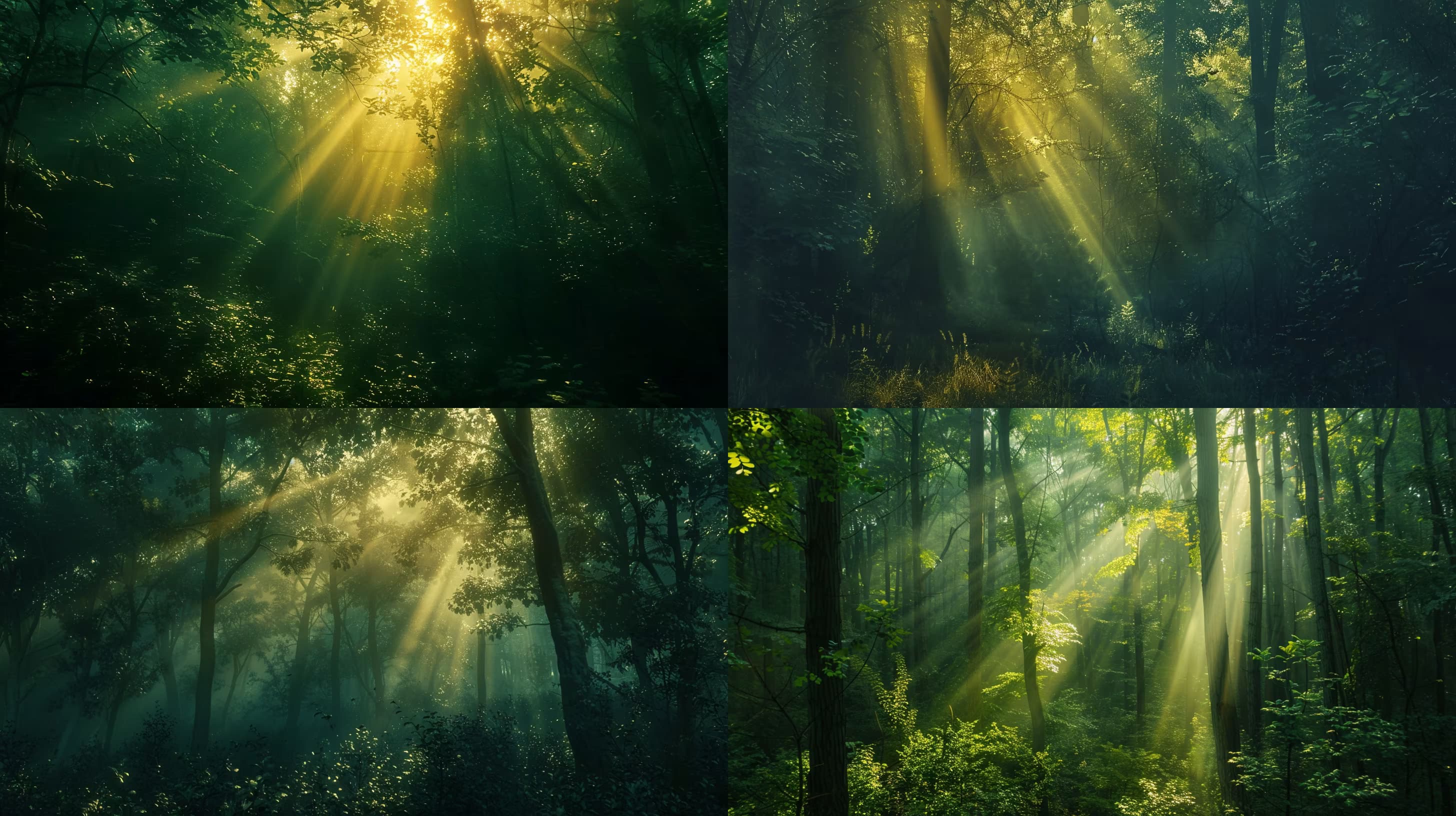 Example output for Cinematic Forest Scene Creator
