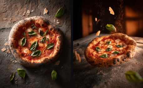 Example output for High-End Pizza Photography