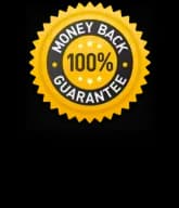 100% money-back guarantee badge