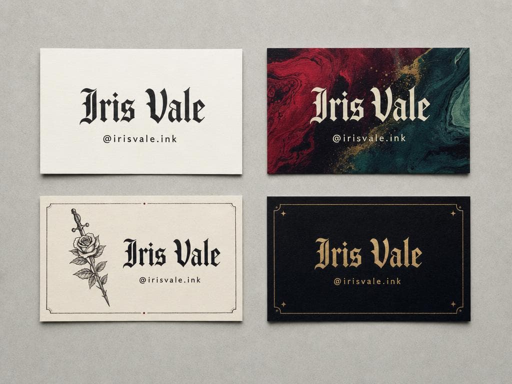 Example output for Industry Business Card Concept Set