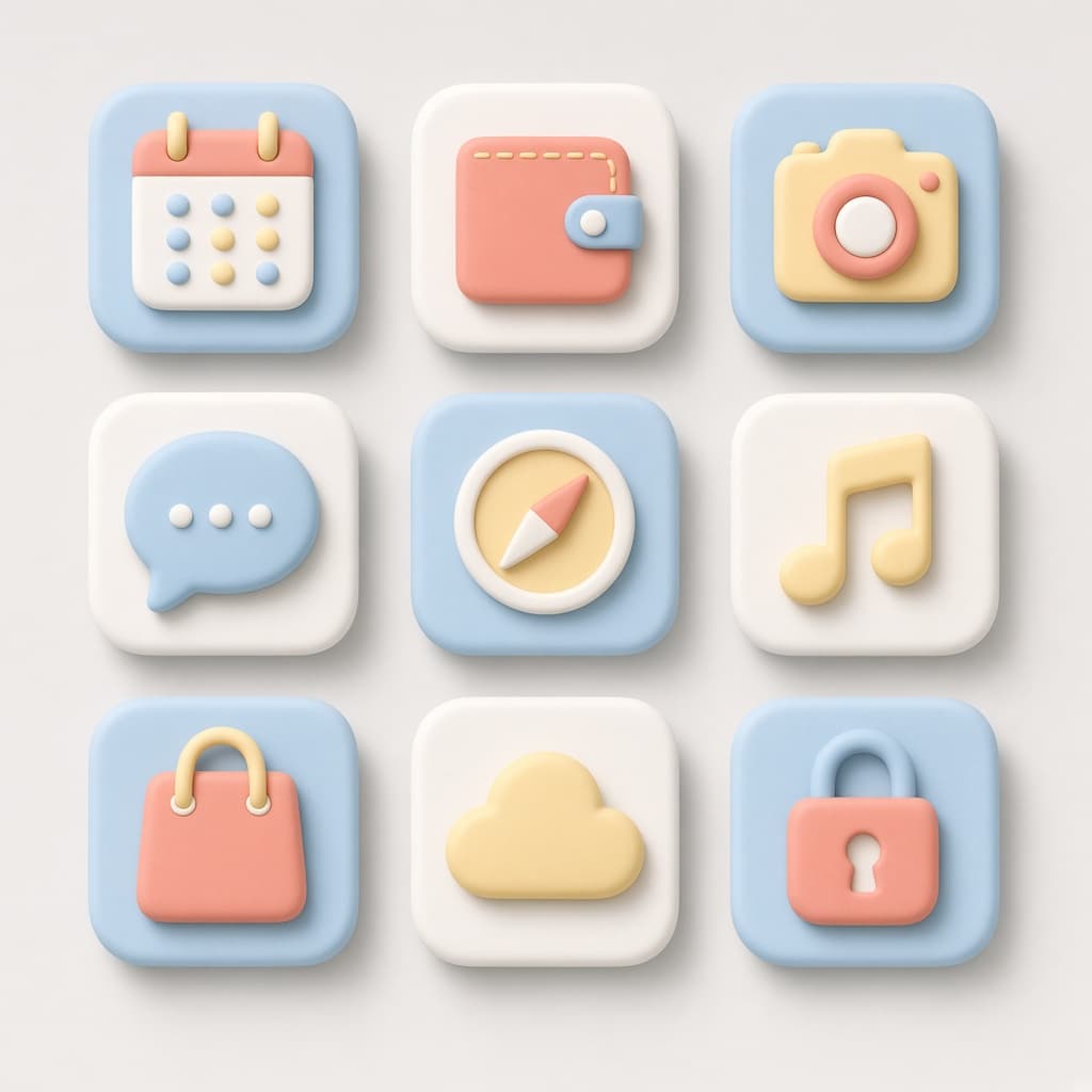 Example output for App Icon Set in One Consistent Style