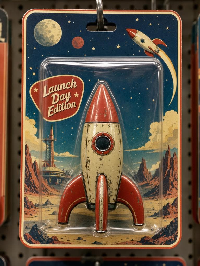 Example output for Collectible Toy in Retail Blister Packaging