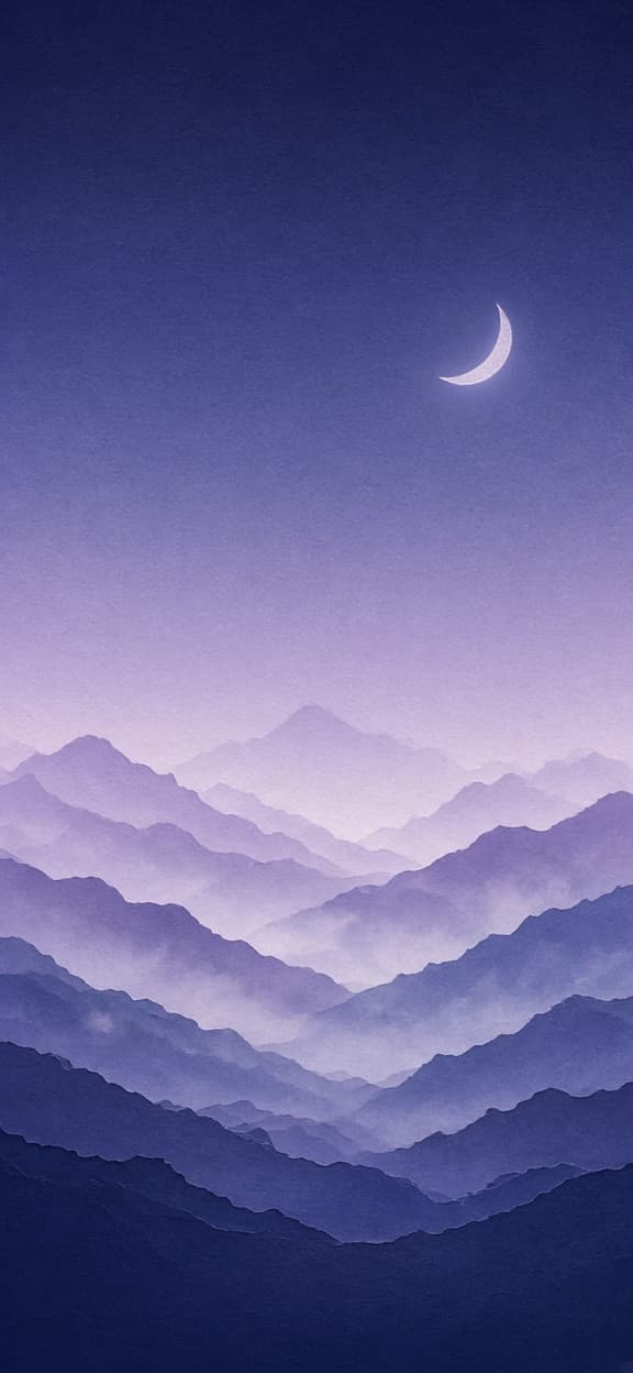 Example output for Phone Wallpaper With a Clear Clock Zone