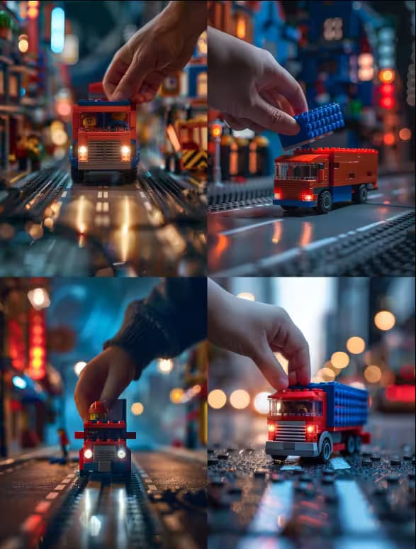 Example output for Cinematic Brick Vehicle Creator