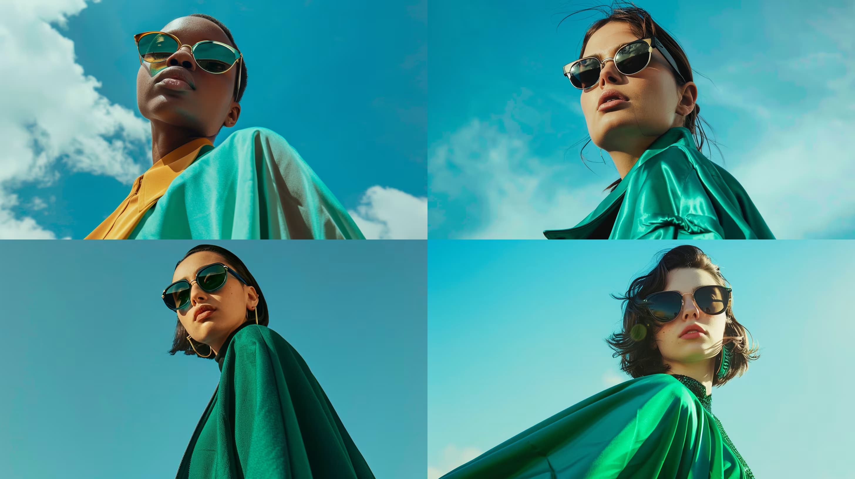 Example output for Fashion Editorial Image Creator