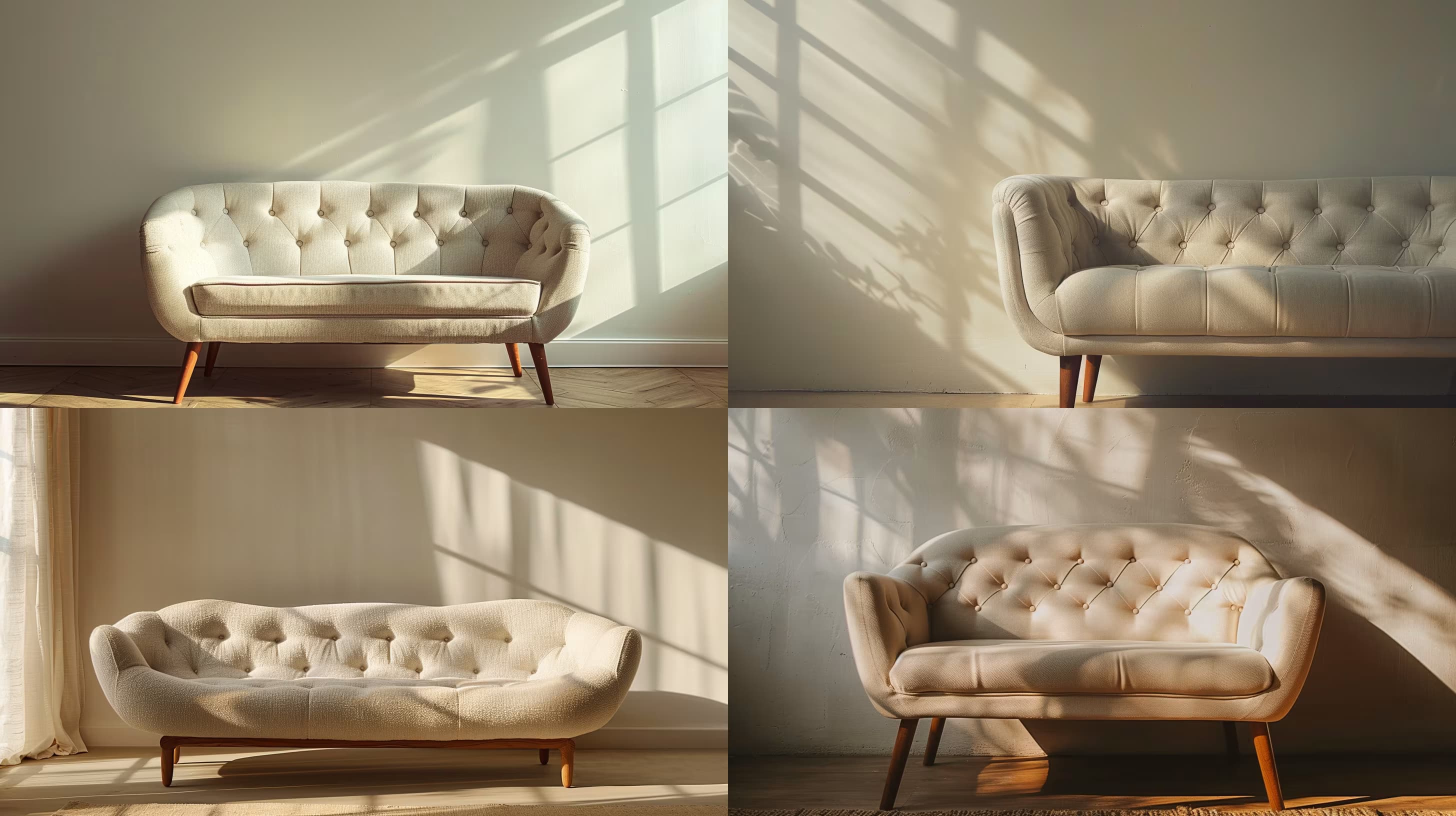 Example output for Minimalist Sofa Photography