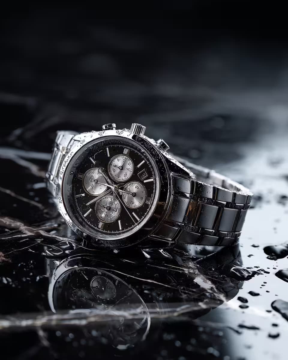 Example output for Luxury Watch Advertisement Creator