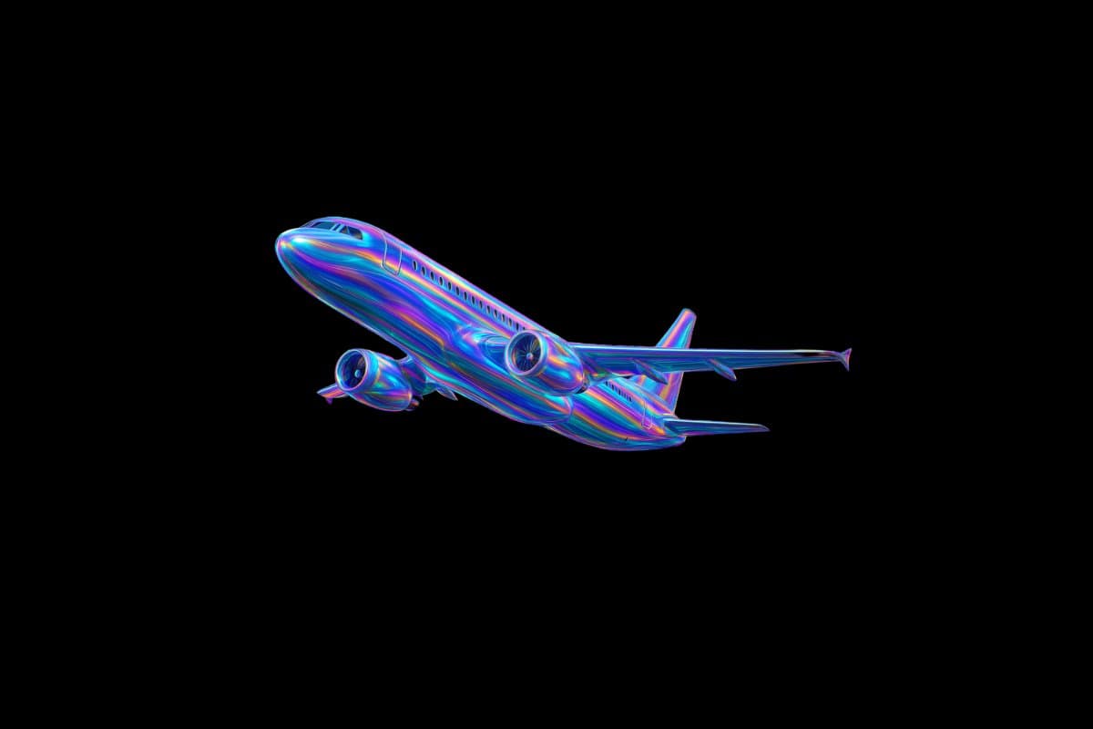 Example output for Holographic Iridescent Retexture