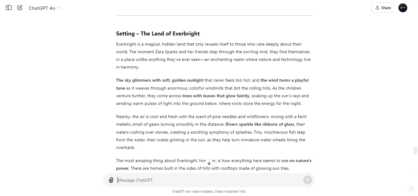 Describe the Setting