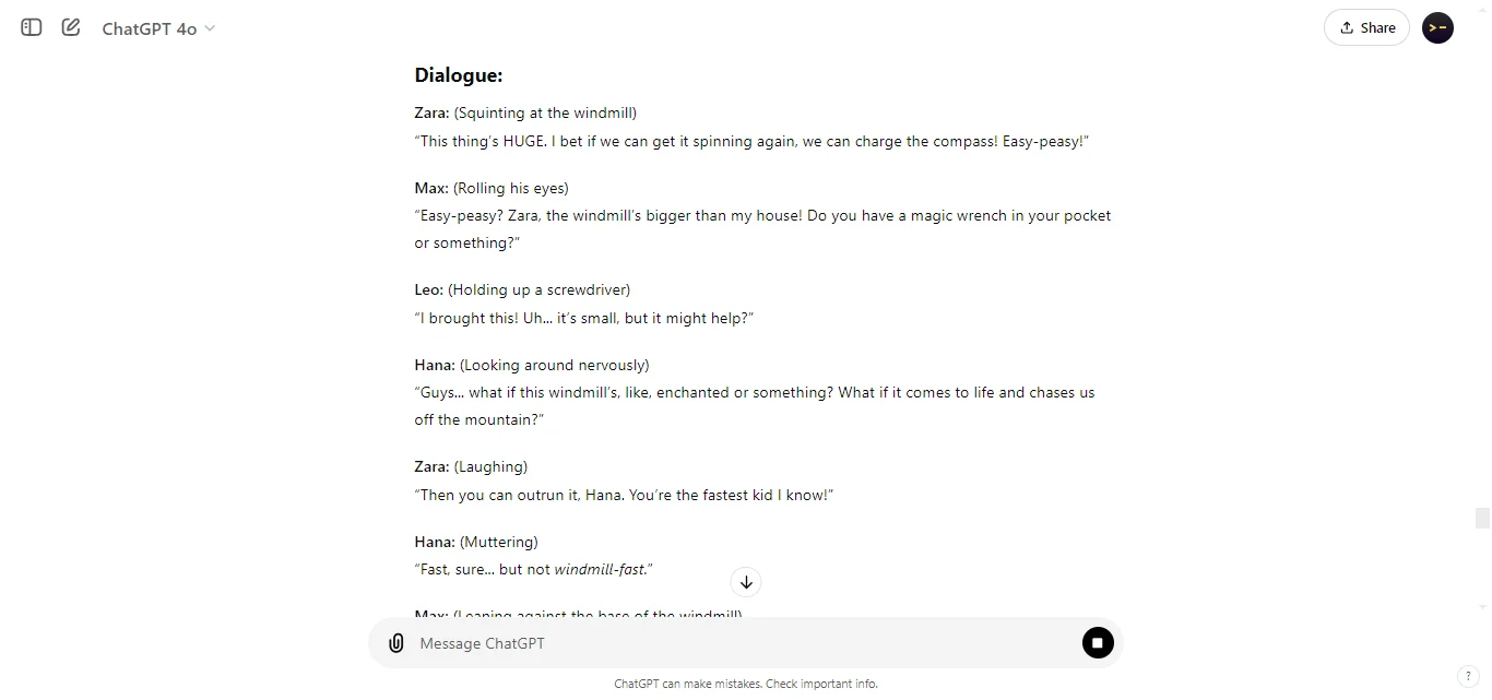Develop Dialogue Samples