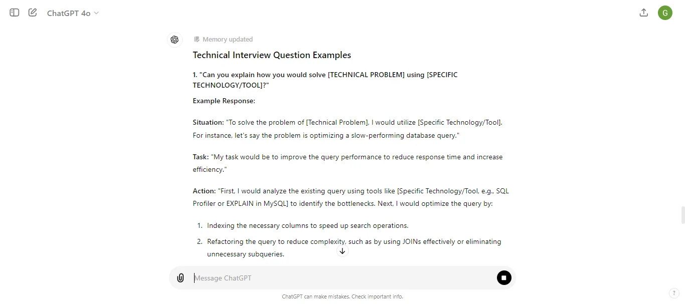 Technical Questions