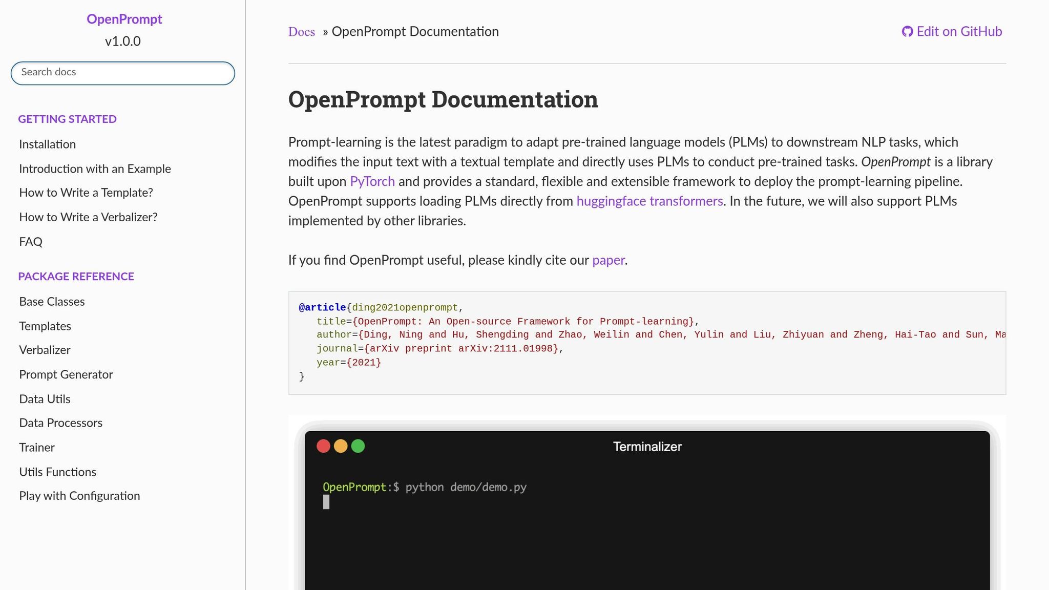 OpenPrompt