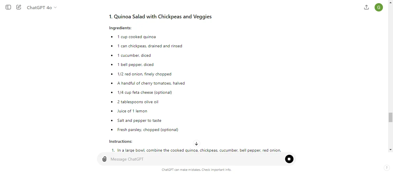 Lunch Options