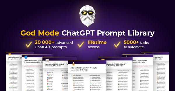 💡 Unlock #1 Most Advanced ChatGPT Prompt Library