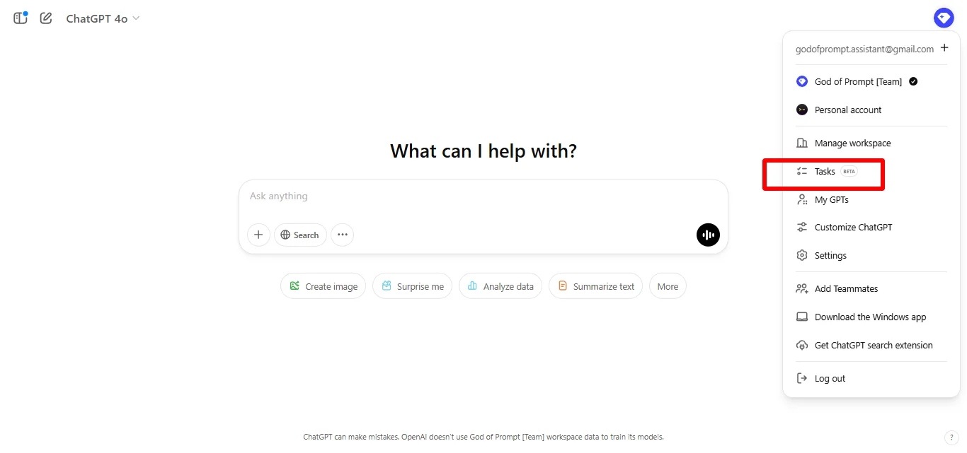 tasks for chatgpt
