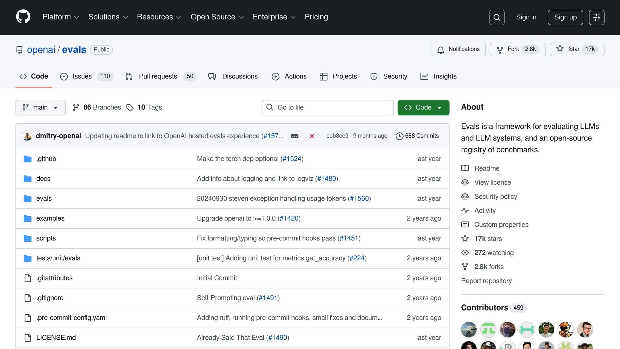 OpenAI Evals
